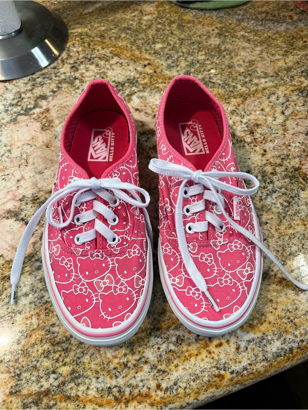 Vans Pink Hello Kitty Patterned Canvas Sneakers